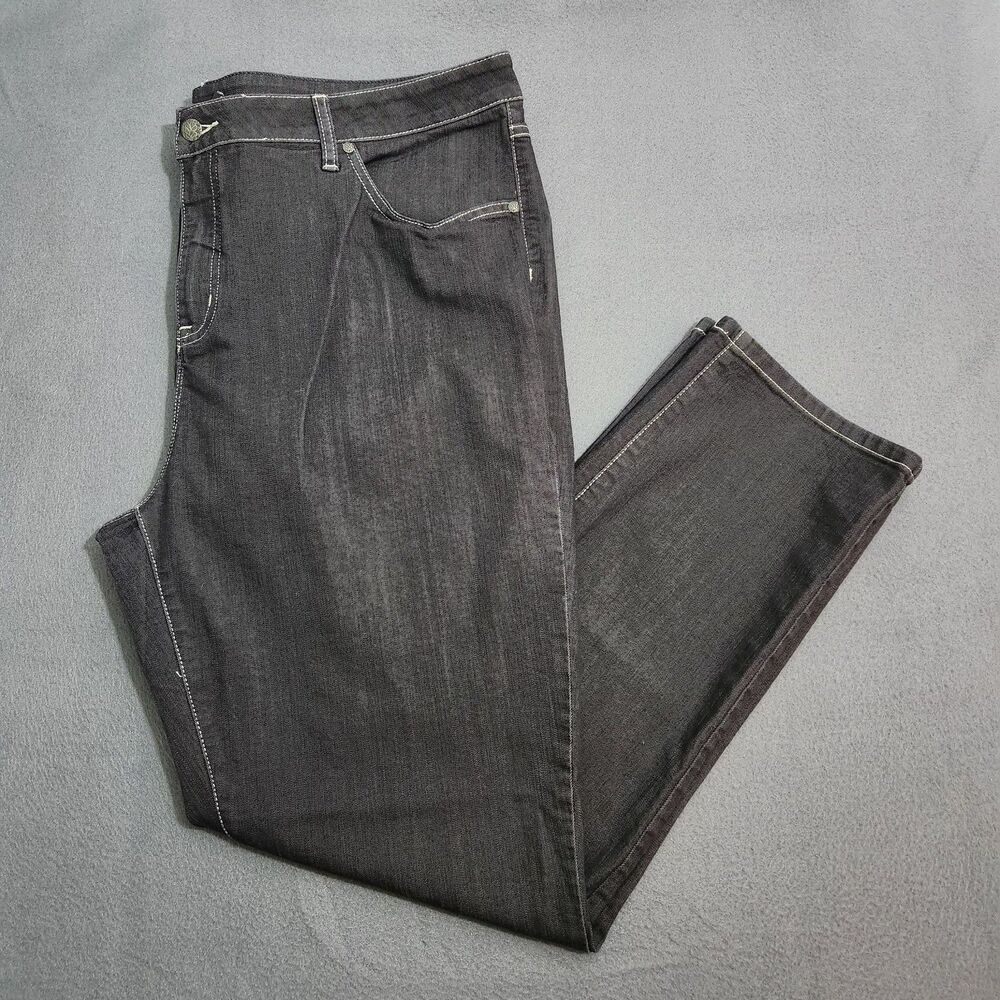 Prana Women 22W Black Kayla High Rise Straight Leg Jeans